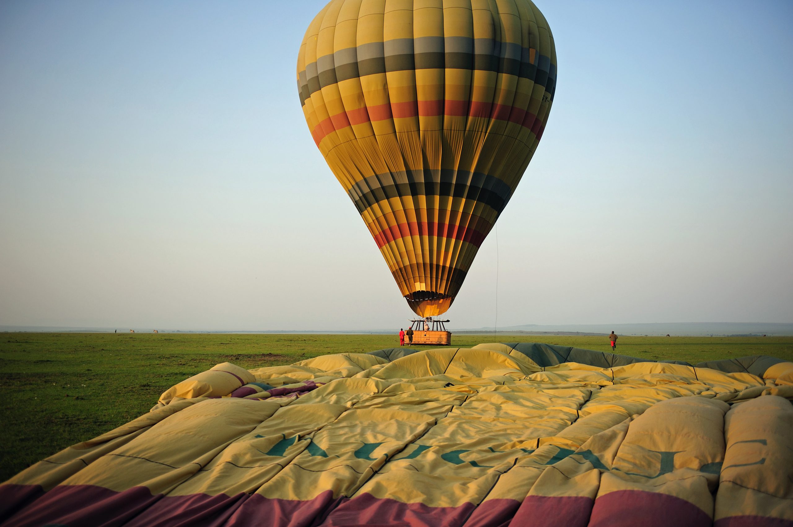 Hot air balloon safari at the Mara